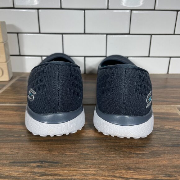 Skechers Microburst One Up Womens Size 8.5 Shoes Charcoal Comfort Slip On - Picture 4 of 12